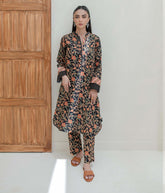 Shirt Shalwar - Black - Khaddar Suit - 0659